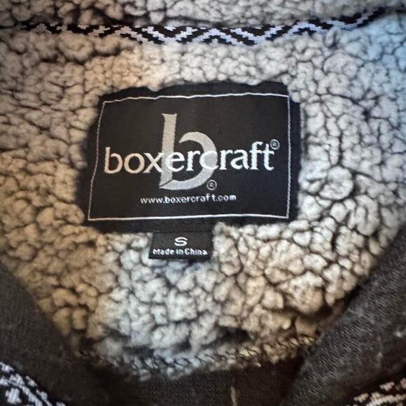 Grey New York Mets Sherpa quarter zip sweatshirt boxer craft NWT Small MLB - Picture 2 of 4